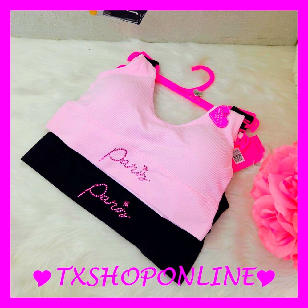 💗👙Paris Hilton 2 pack bralette Bling Logo👙💗